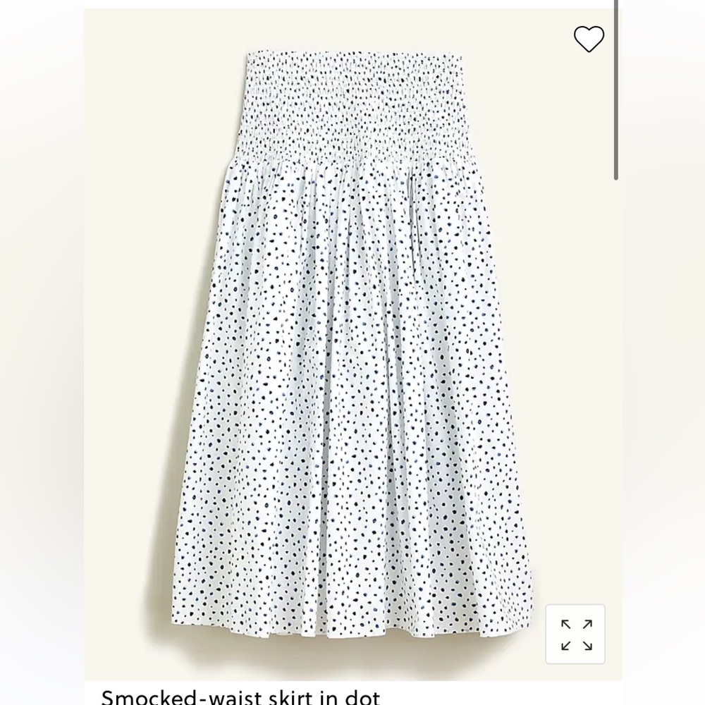 J.Crew Smocked Waist Skirt Sz S